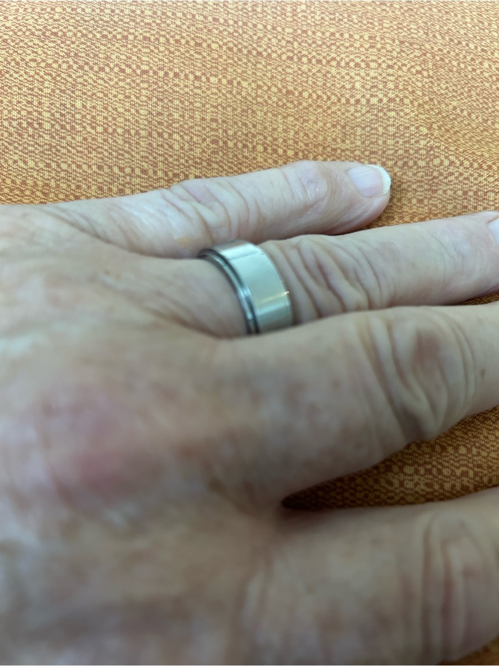 Source Unknown Silver and Black Two-Tone Men's Ring